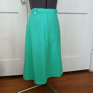 Vintage sea foam green pull on skirt